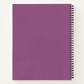 Carnet de composition en papier Mulberry rose Élég (Dos)
