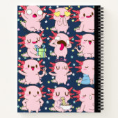 Carnet de composition en spirale Kawaii Axolotl (Dos)