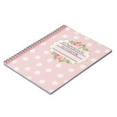 carnet de composition florale (Côté gauche)