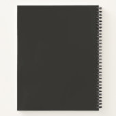 Carnet de composition noire (Dos)