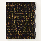 Carnet de composition or (Dos)