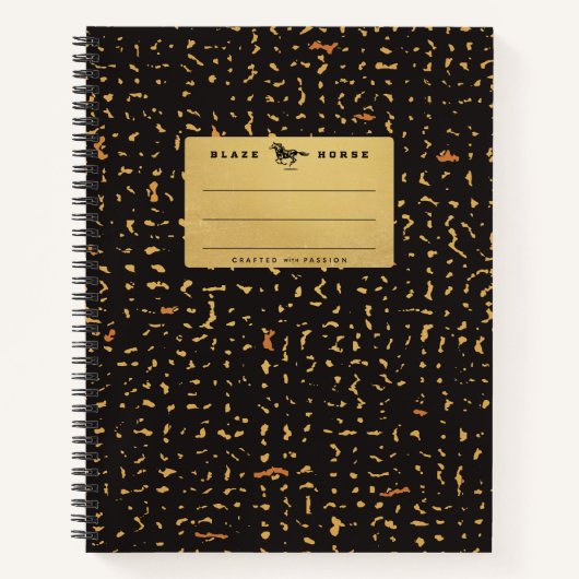 Carnet de composition or (Devant)