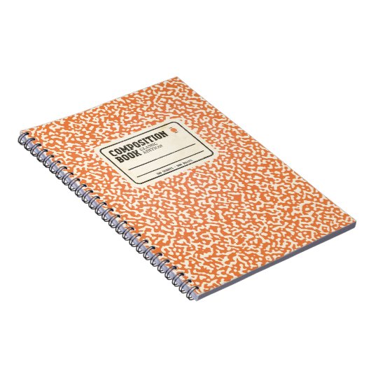 Carnet de composition orange (Côté Droit)