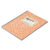 Carnet de composition orange (Côté gauche)