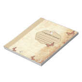 carnet de composition papillon vintage (Tourné)