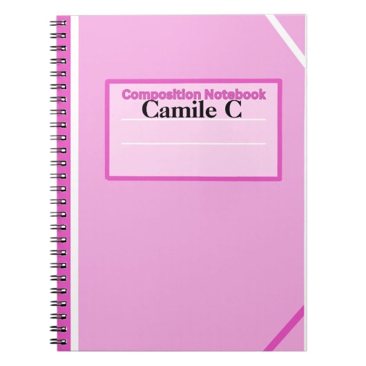 Carnet de composition personnalisée Bubblegum (Devant)
