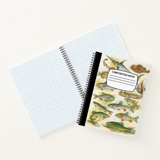 Carnet de composition vintage du poisson (Intérieur)