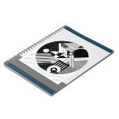 Carnet de conception circulaire monochrome (Côté gauche)