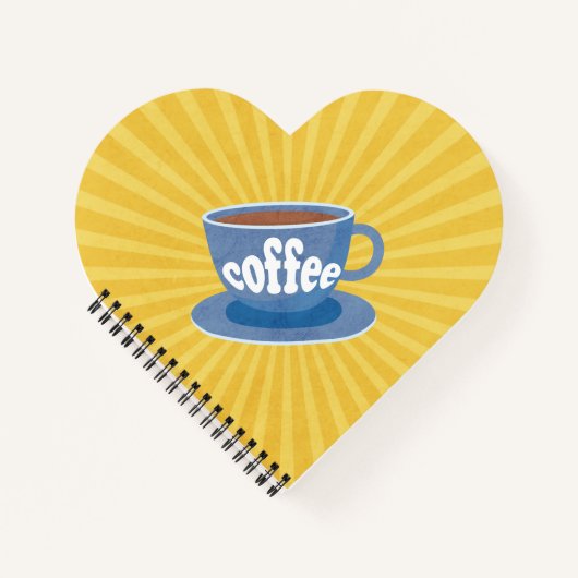 Carnet de conception de café rétro (Devant)