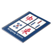 Carnet de conception de carreaux de jeu Mahjong (Côté gauche)