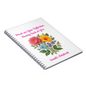 Carnet de conception de fleurs de l'écrivain (Côté Droit)
