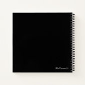 Carnet de conception de Spirographe bleu et blanc (Dos)