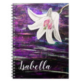 Carnet de conception Fleur de nom personnalisé (Devant)