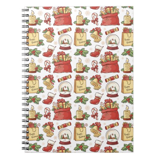 Carnet de conception Noël, hiver et Nouvel An (Devant)