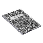 Carnet de conception noir et blanc Snowflake (Côté Droit)