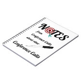 Carnet de conférence téléphonique (Côté gauche)