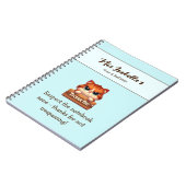 Carnet de confidentialité Merci Chaton Drôle Perso (Côté gauche)