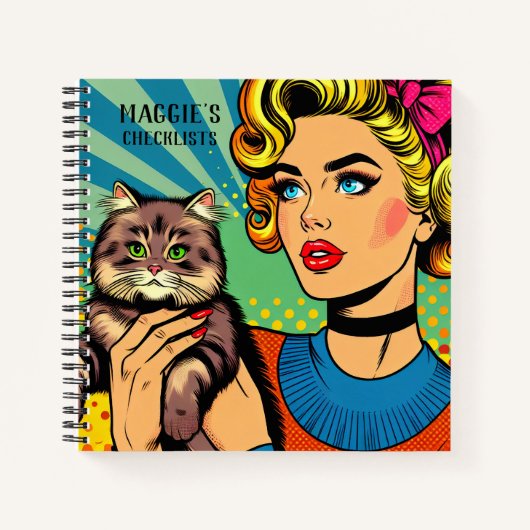 Carnet de contrôle personnalisé Rétro (Devant)
