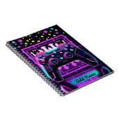 Carnet de contrôleur Neon Gamer - Nom modifiable (Côté Droit)