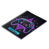 Carnet de contrôleur Neon Gamer - Nom modifiable (Côté gauche)