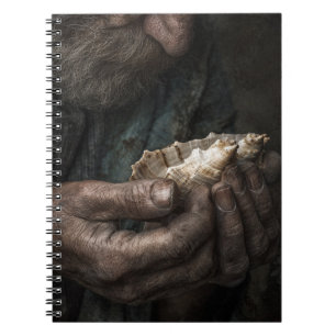 Carnet de coquillage patiné