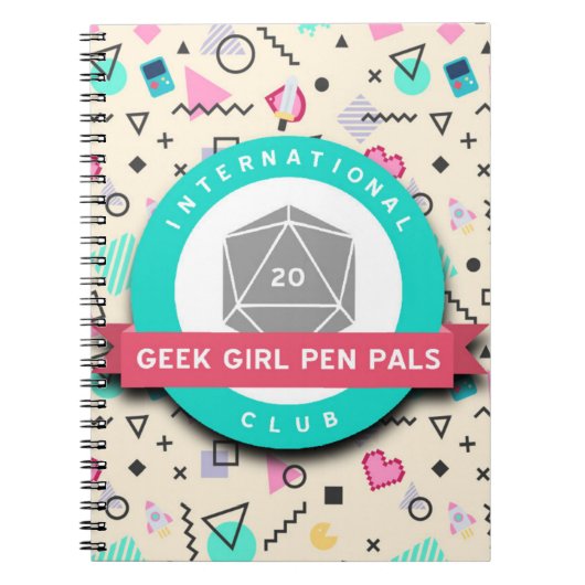 Carnet de correspondants de fille de geek (Devant)