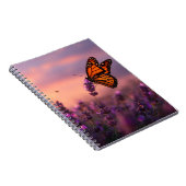 Carnet de coucher de soleil Monarch Butterfly Lave (Côté Droit)