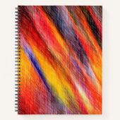 Carnet de couleur de coucher de soleil Abstrait (Devant)