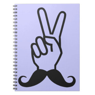 Carnet de couleur personnalisé de Moustache gagnan