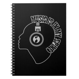 Carnet de couleur personnalisé de musique