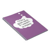 Carnet de couleur personnalisé fou (Côté Droit)