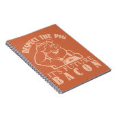CARNET de couleur personnalisé PIG TO BACON (Côté Droit)