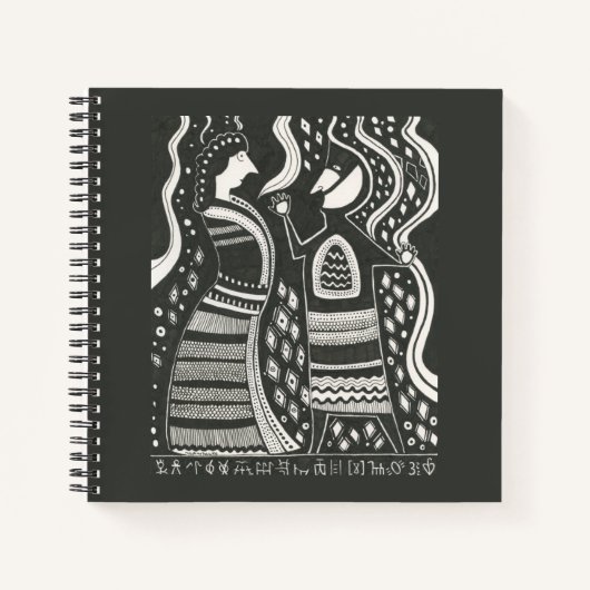 Carnet de couple inspiré par la Grèce mycénienne (Devant)