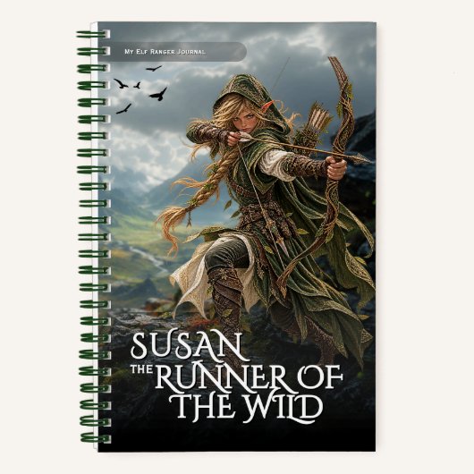 Carnet de course de l'elfe de fantasy (Recto)