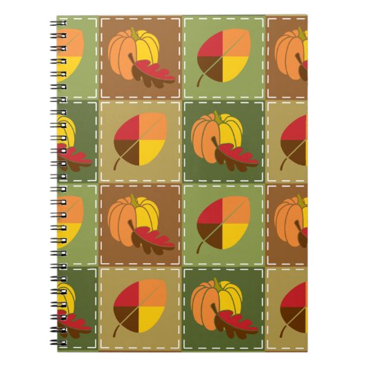 Carnet de courtepointe d'automne (Devant)
