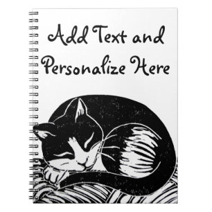 Carnet de coutume de chat de smoking de sommeil