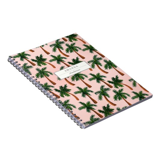 Carnet de coutume d'impression de palmier (Côté Droit)