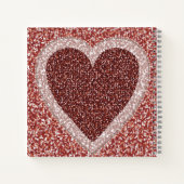 Carnet de couverture de conception cardiaque (Dos)