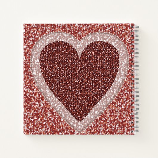 Carnet de couverture de conception cardiaque (Dos)