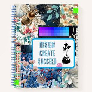 Carnet de couverture de style Scrapbook créatif