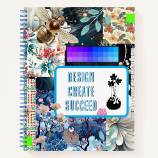 Carnet de couverture de style Scrapbook créatif