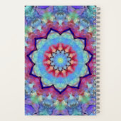 Carnet de couverture douce Mandala Flower Rainbow (Verso)