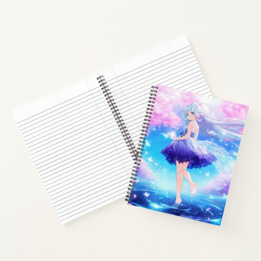 Carnet de couverture fille Anime mignonne (Intérieur)