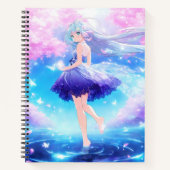 Carnet de couverture fille Anime mignonne (Devant)
