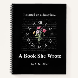 Carnet de couverture Floral & Black Pretend Book