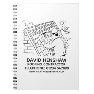 Carnet de couvreur ou d'entreprise de couverture