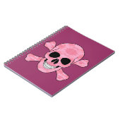 Carnet De Crâne Et De Tronçons De Camouflage Rose (Côté gauche)