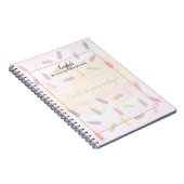 Carnet de crayons colorés (Côté Droit)
