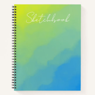 Carnet de croquis à dégradé de style impressionnis