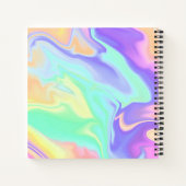 Carnet de croquis à monogramme abstrait coloré (Dos)